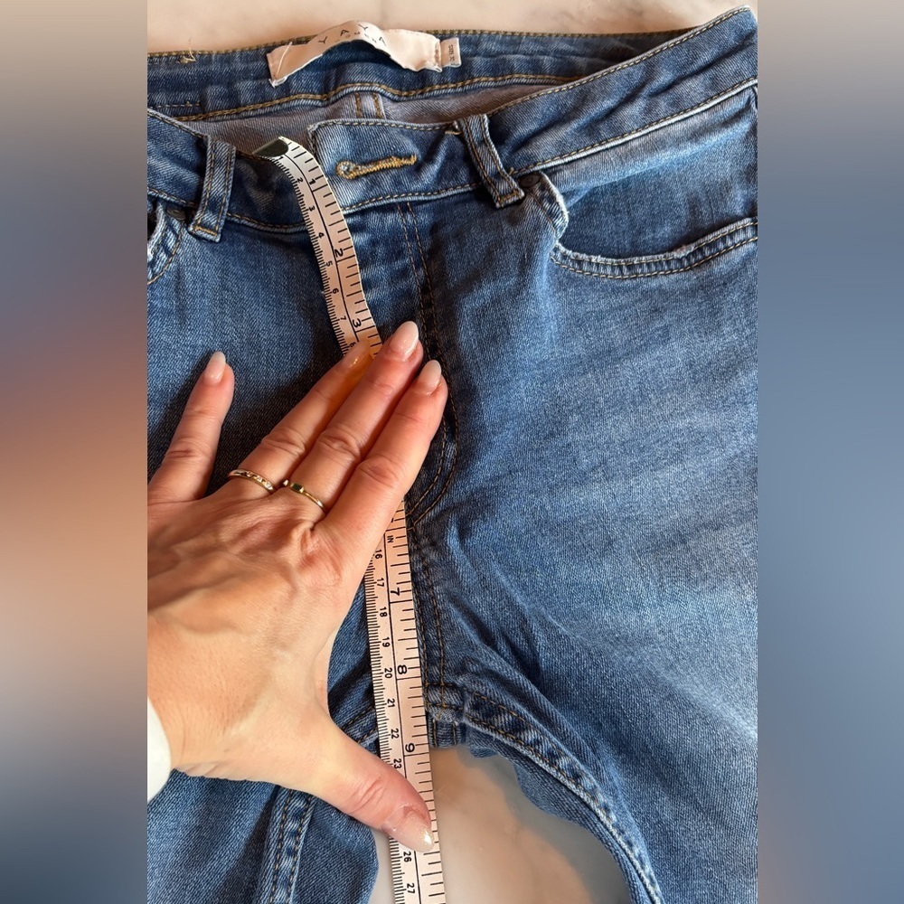 Yaya Women pale blue skinny jeans size 27 (38 Europe) stretch mid rise - Picture 7 of 9
